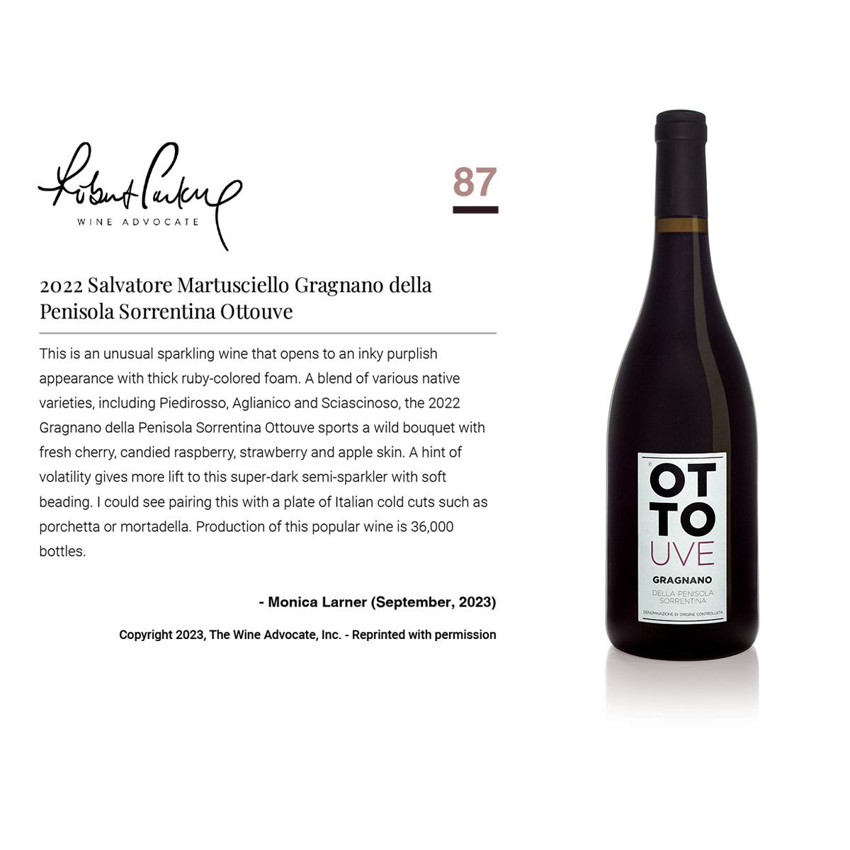 OttoUve Gragnano 2022 (75 cl) – Salvatore Martusciello